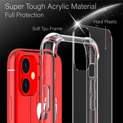 Anti burst Clear Back Cases for iPhone 11