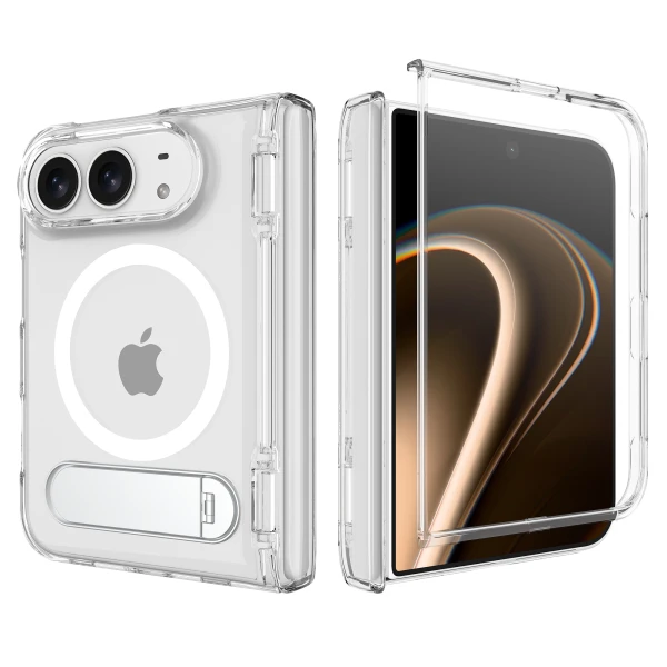 Clear Hydro Magnetic Case with Kick Stand iPhone Duo